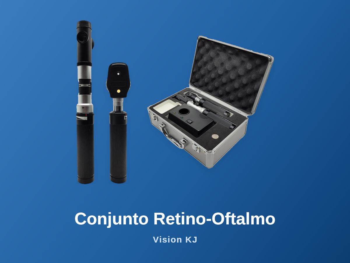 Conjunto Retinoscópio e Oftalmoscópio Vision KJ