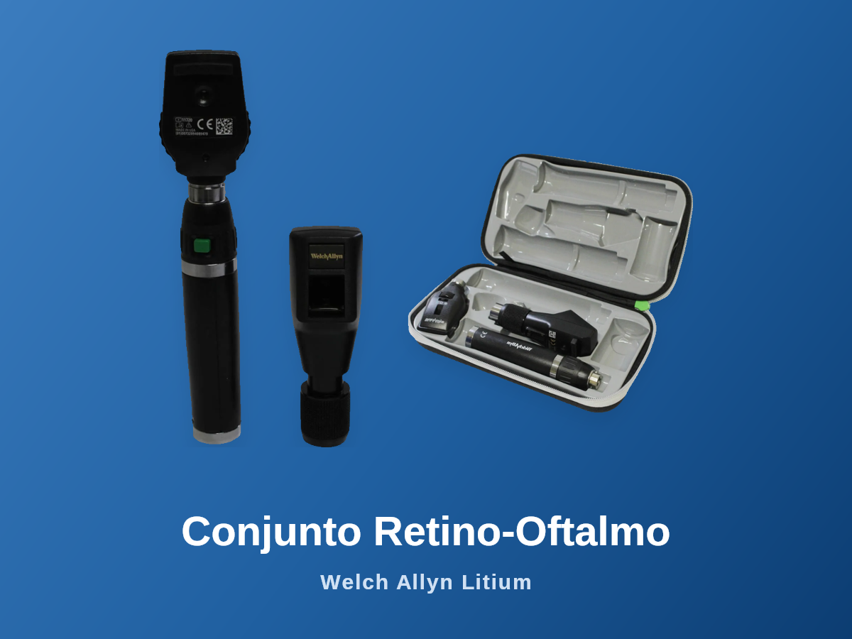Conjunto Retinoscópio e Oftalmoscópio Welch Allyn